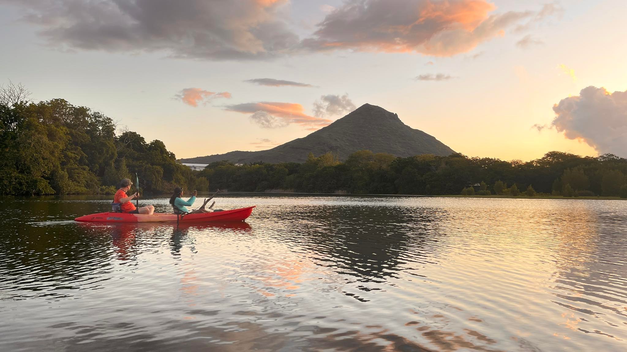 kayak sunset ile maurice