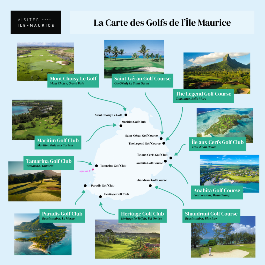 Carte des Golfs de l'Île Maurice