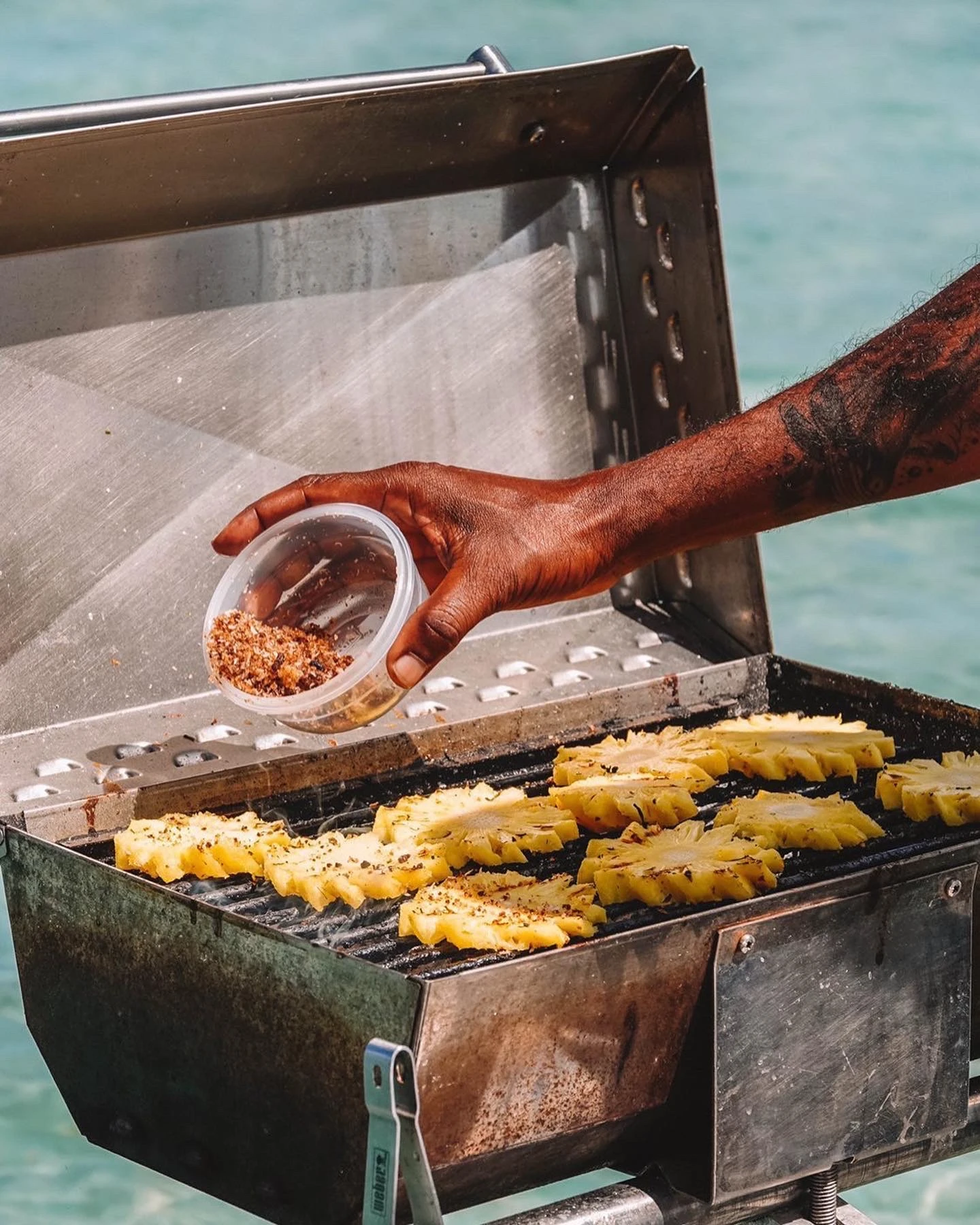 ananas au barbecue ile maurice