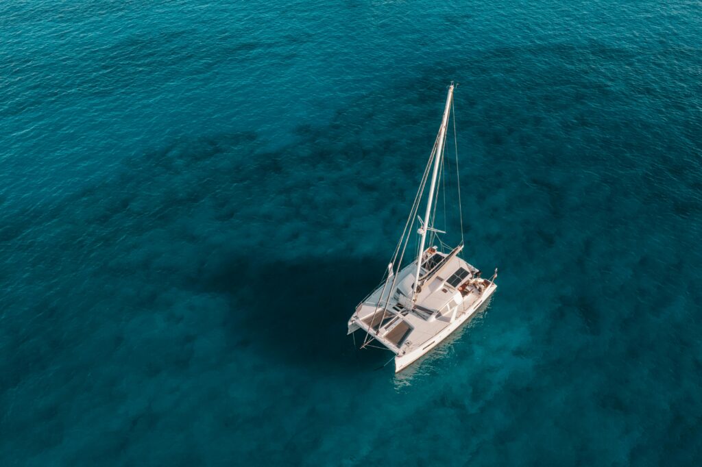 catamaran vu du ciel ile maurice