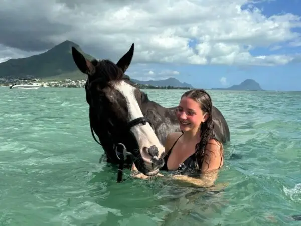 Nager avec un Cheval Ile Maurice