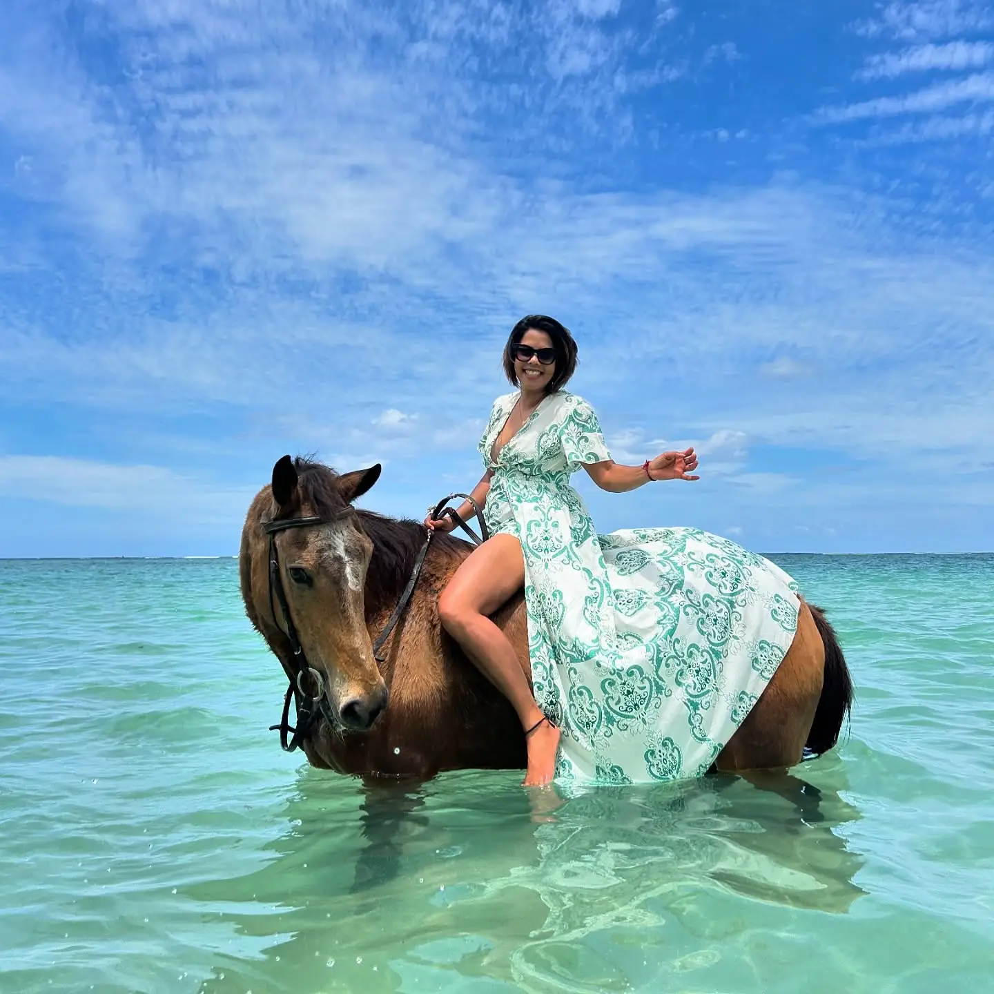 Nager avec un Cheval Ile Maurice