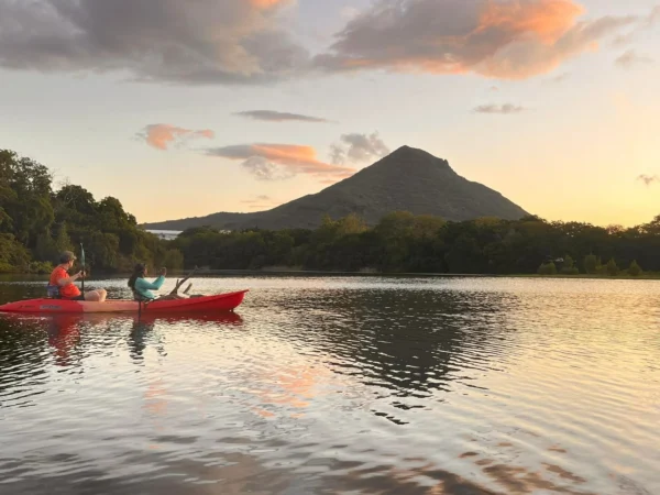 Couchée de soleil en kayak à l'île Maurice