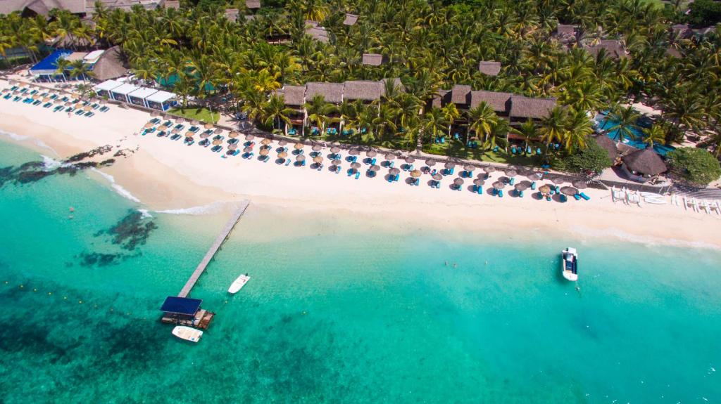 hotel constance belle mare vu du ciel plage