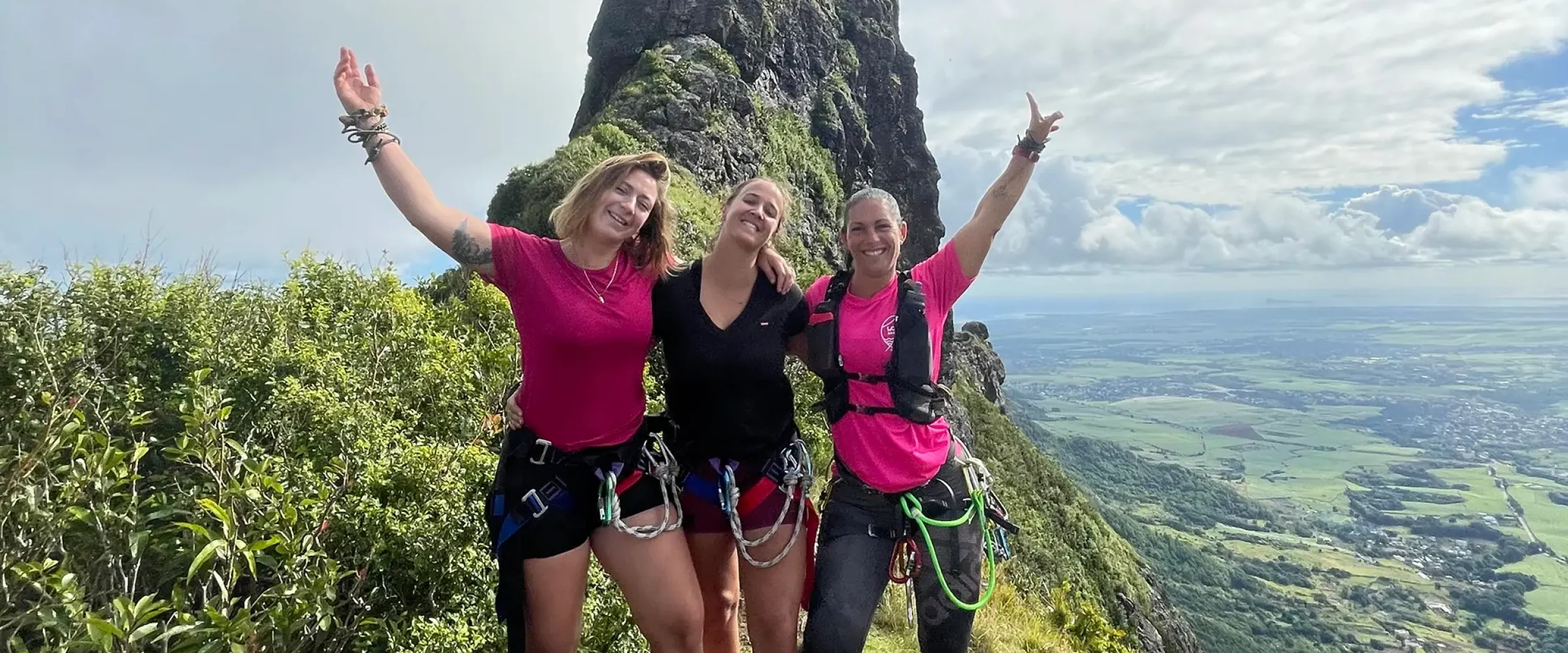 Randonnée île Maurice Pieter both haut d'une montagne